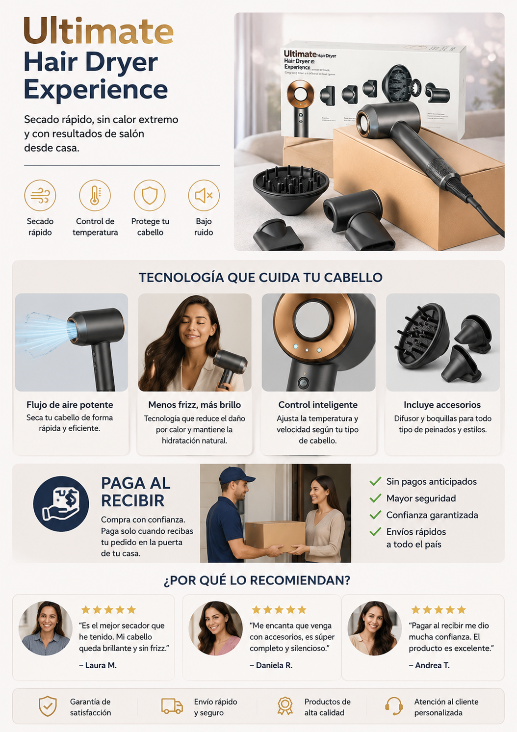 BLOWER/ SECADOR DE PELO DE 5 CABEZAS (20 UND X CAJA) MD026
